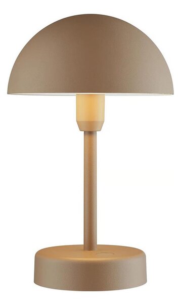 Nordlux - LED stmievateľná nabíjateľná vonkajšia stolová lampa ELLEN LED/2,8W/3,7V IP44 hnedá