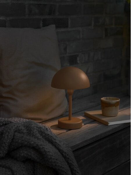 Nordlux - LED stmievateľná nabíjateľná vonkajšia stolová lampa ELLEN LED/2,8W/3,7V IP44 hnedá