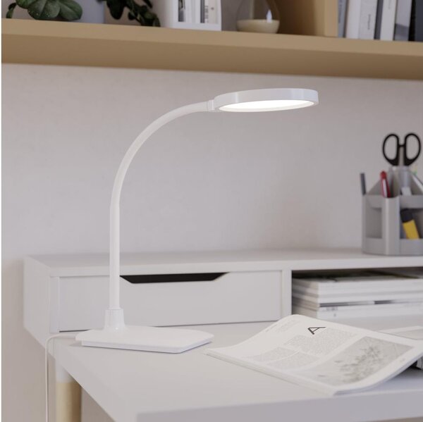 Eglo 902178 - LED stmievateľná stolná lampa LAURO LED/5,5W/230V 2700/4000/6500K biela