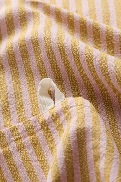 Bavlnená utierka Linea Mustard / Light pink 50 × 70 cm