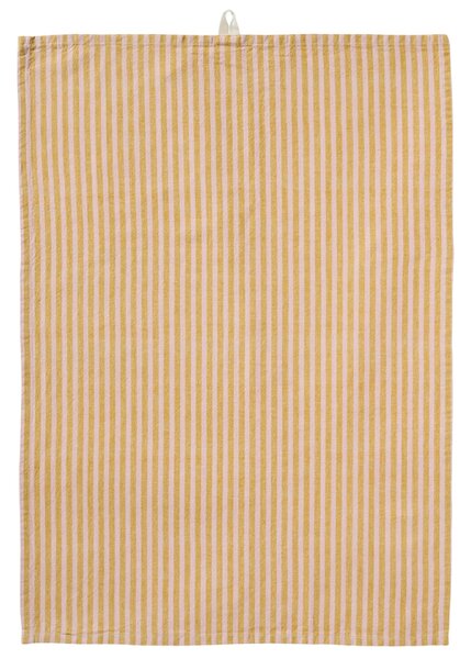 Bavlnená utierka Linea Mustard / Light pink 50 × 70 cm