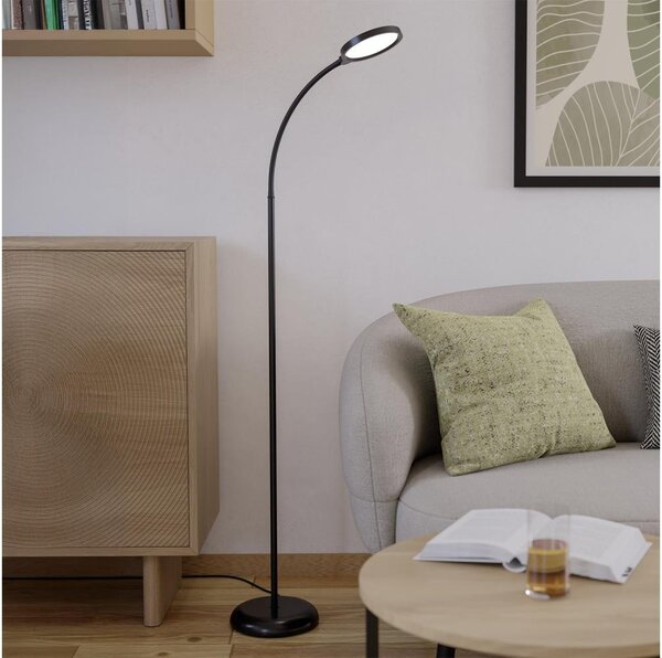 Eglo 902176 - LED stmievateľná stojacia lampa LAURO LED/5,5W/230V 2700/4000/6500K čierna