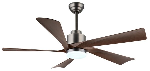 GLOBO 03606 MODESTO stropný ventilátor so svetlom D1320mm LED 20W 1800/900lm 2700-6500K imitácia dreva, časovač, diaľkový ovládač