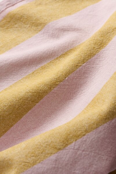 Bavlnená utierka Linus Mustard / Light pink 50 × 70 cm