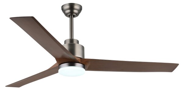 GLOBO 03607 MODESTO stropný ventilátor so svetlom D1480mm LED 20W 1800/900lm 2700-6500K imitácia dreva, časovač, diaľkový ovládač