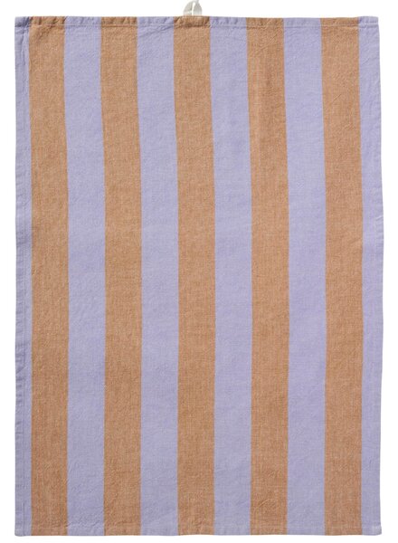 Bavlnená utierka Linus Purple / Rustic Brown 50 × 70 cm