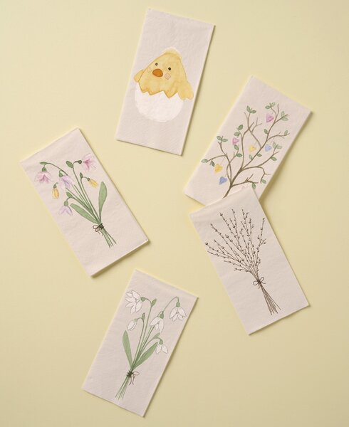 Papierové servítky Spring branch – 16 ks