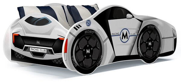 MAXMAX Detská posteľ auto JOE 140x70 cm - biela (12)