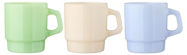 Hrnček z borosilikátového skla Colours zelený