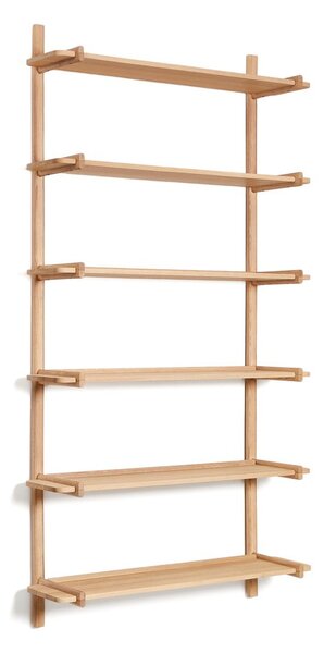 Modulárny policový systém z dubového dreva v prírodnej farbe 110x202 cm Sitra – Kave Home