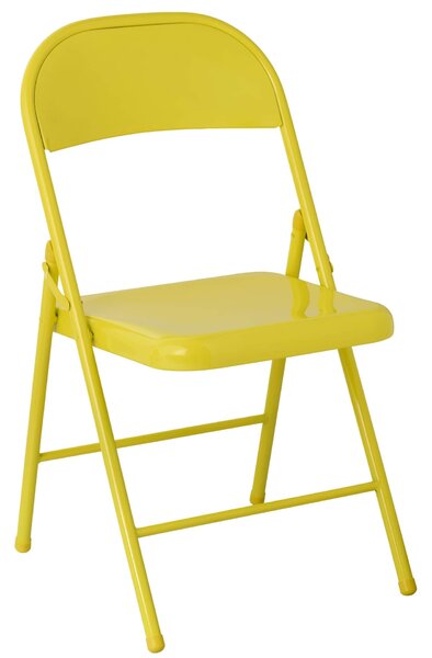 Skladacia stolička Metal Yellow