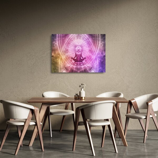 Sklenený obraz - Meditačná aura (70x50 cm)