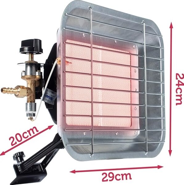 Plynový keramický ohrievač 4500W