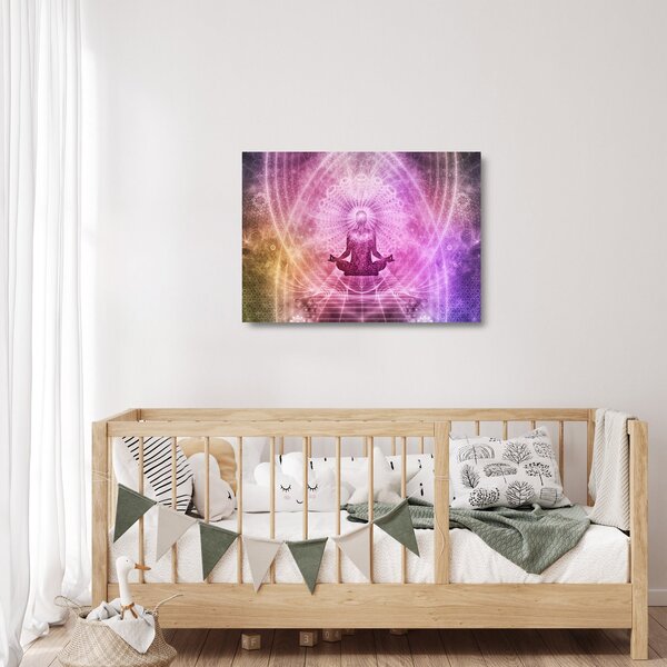 Sklenený obraz - Meditačná aura (70x50 cm)