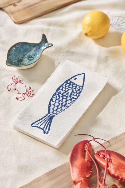 Papierové obrúsky Fish – 16 ks