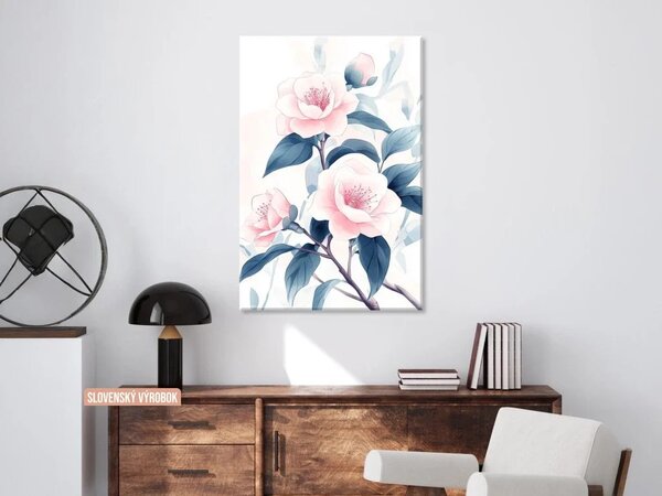 Karlsdesign.sk - Obraz na stenu | Ružové kamélie - 20x30