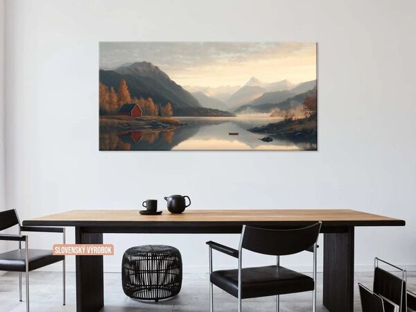 Karlsdesign.sk - Obraz na stenu | Jesenné ticho jazera - 20x40