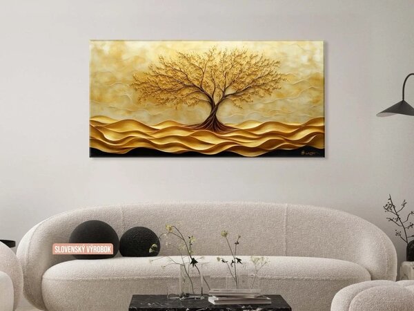 Karlsdesign.sk - Obraz na stenu | Zlaté korene - 20x40