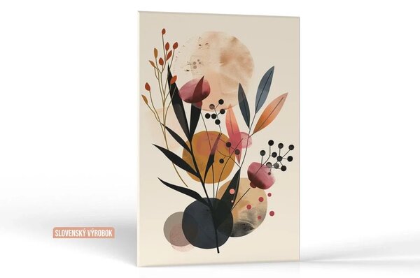 Karlsdesign.sk - Farebný obraz na stenu | Kvetinová abstrakcia - 20x30