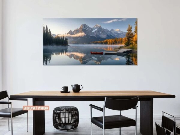 Karlsdesign.sk - Obraz na stenu | Horská jazerná idyla - 20x40