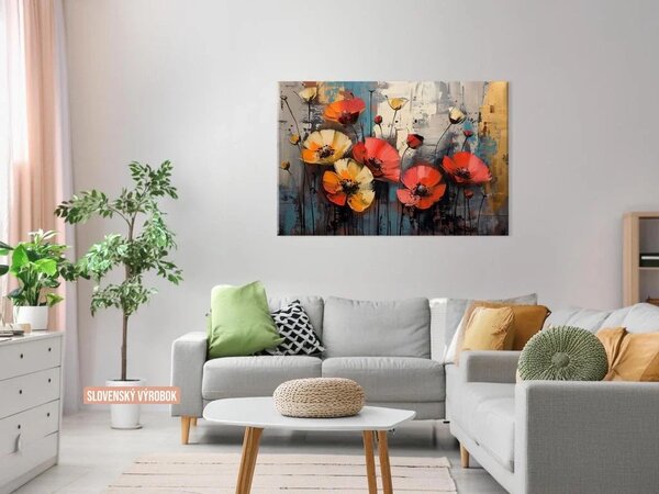 Karlsdesign.sk - Farebná Kvetinová Kompozícia | Obraz - 20x30