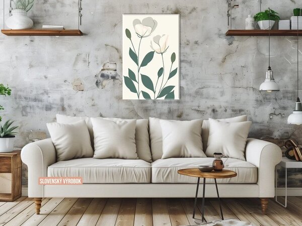 Karlsdesign.sk - Farebný obraz na stenu | Biele maky - 20x30