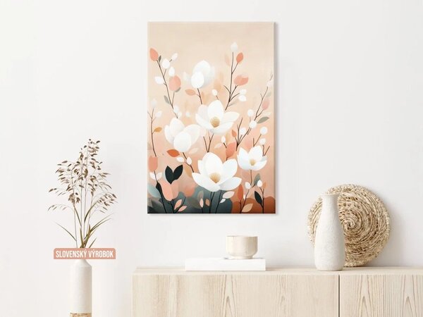 Karlsdesign.sk - Farebný obraz na stenu | Elegantné magnólie - 20x30