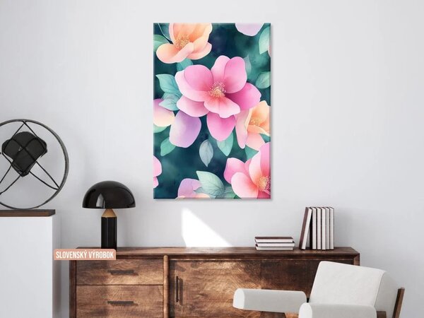 Karlsdesign.sk - Farebný obraz na stenu | Jemná kvetinová symfónia - 20x30