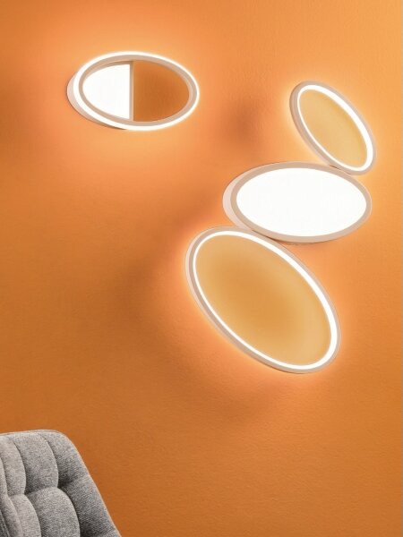 Ondaluce - stmievateľné LED stropné svietidlo RICE LED/25W/230V 38x63 cm zlaté
