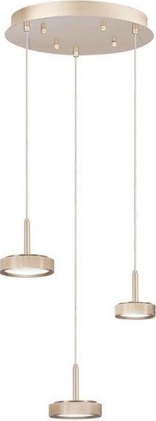 Ondaluce - stmievateľný LED luster na lanku NINA LED/24W/230V pr. 35 cm zlatý
