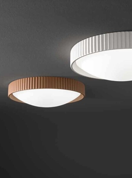 Ondaluce - LED stropné svietidlo CONCRETE LED/20W/230V priemer 41 cm, hnedý betón