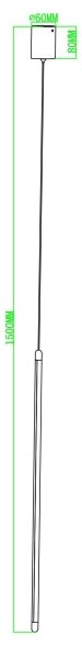 Ondaluce - LED stmievateľný luster na lanku GENIUS LED/12W/230V priemer 1,5 cm zlatý