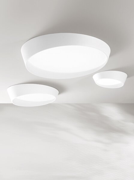 Ondaluce - LED stmievateľné stropné svietidlo HALF LED/25W/230V pr. 38,5 cm biela