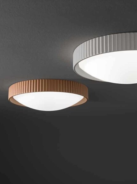 Ondaluce - LED stropné svietidlo CONCRETE LED/20W/230V pr. 41 cm betón/sivá