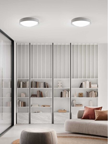 Ondaluce - LED stropné svietidlo CONCRETE LED/20W/230V pr. 41 cm betón/sivá