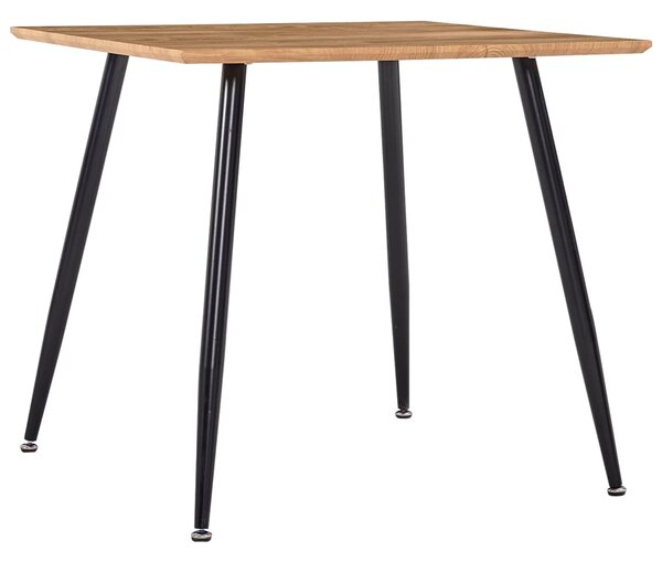 Jedálenský stôl, dubovo čierny 80,5x80,5x73 cm, MDF
