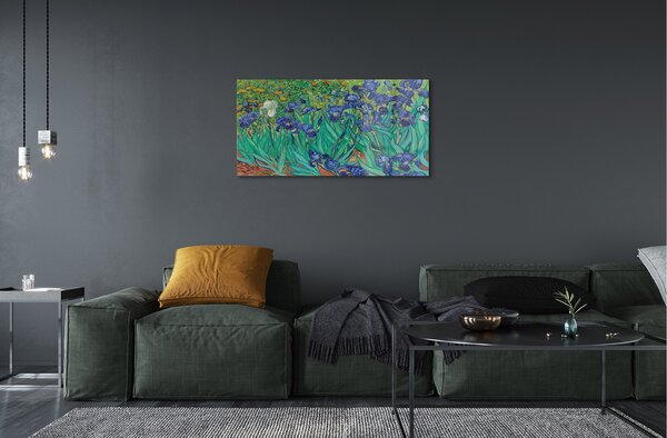 Obraz plexi Umenie kvety dúhovky 100x50 cm 2 Prívesky