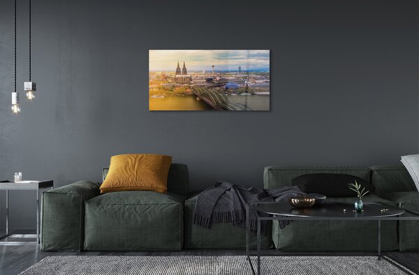 Obraz na akrylátovom skle Nemecko panorama riečny mosty 100x50 cm 2 Prívesky