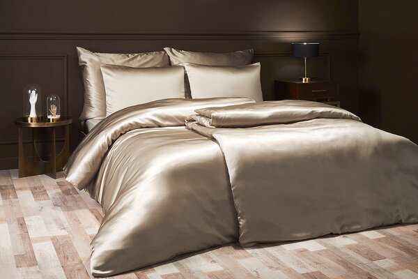 Obliečky Silk Taupe 100% Hedvábí 1x 140/200