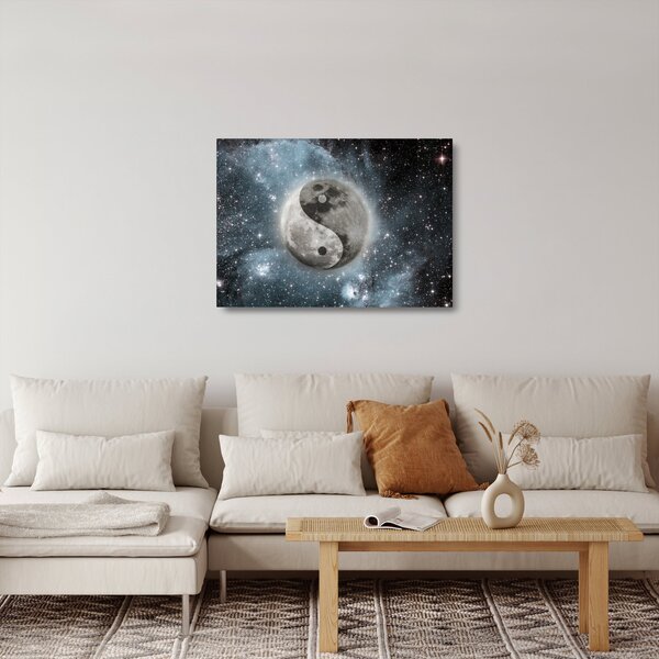 Sklenený obraz - Vesmírna rovnováha (70x50 cm)