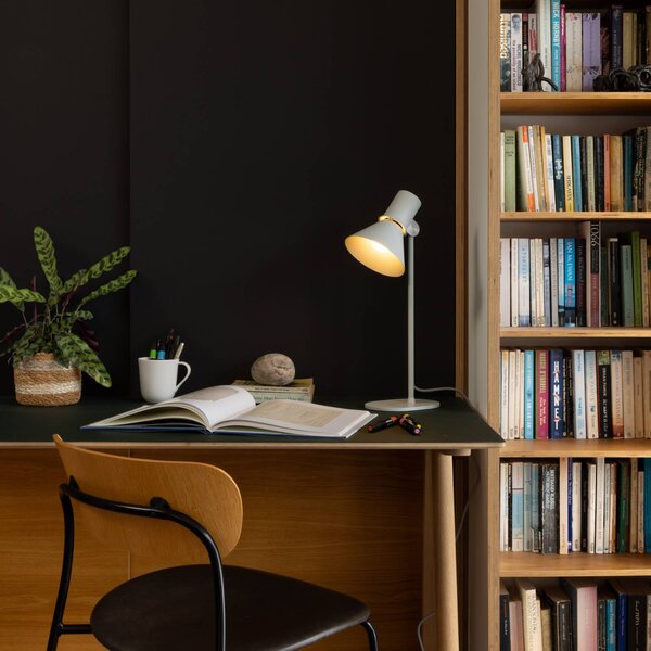 Anglepoise Stolová lampa typ 80 T1, GRAU, 48 cm, kovová, Hliník / sivá / zinok, Obývacia izba / jedáleň, Hliník, Dizajn, Stojacie svietidlo
