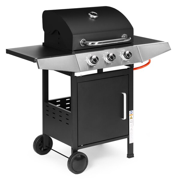 MultiGarden Plynový záhradný gril 10,2 kW, 3 horáky, teplomer, redukcia - MultiGarden