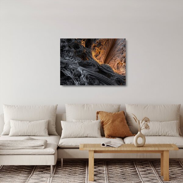 Sklenený obraz - Pohľad do stredu (70x50 cm)