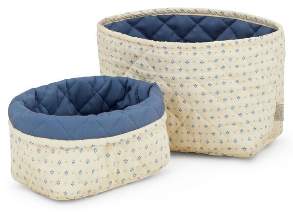 Prešívaný úložný kôš Capri – set 2 ks