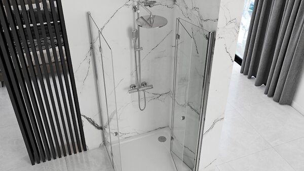Sprchová kabína Rea Fold N2 transparentná, veľkosť 70x70