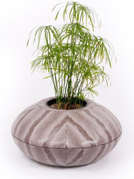 Interiérový kvetináč VELA, výška 85 cm, sivý, outlet