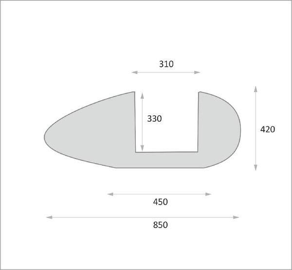 Interiérový kvetináč VELA, výška 85 cm, sivý, outlet