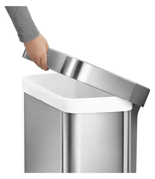 Pedálový odpadkový kôš z nerezovej ocele 45 l - simplehuman