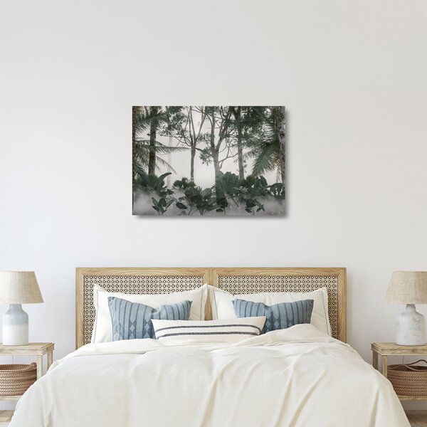 Sklenený obraz - Jungle v rannej hmle (70x50 cm)