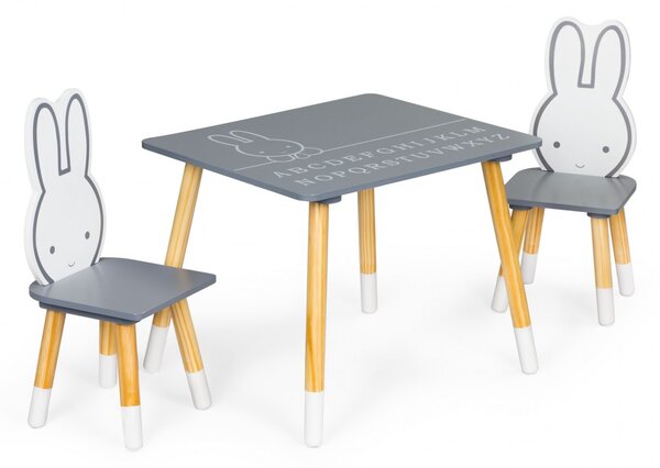 Detský stôl so stoličkami Ecotoys drevený